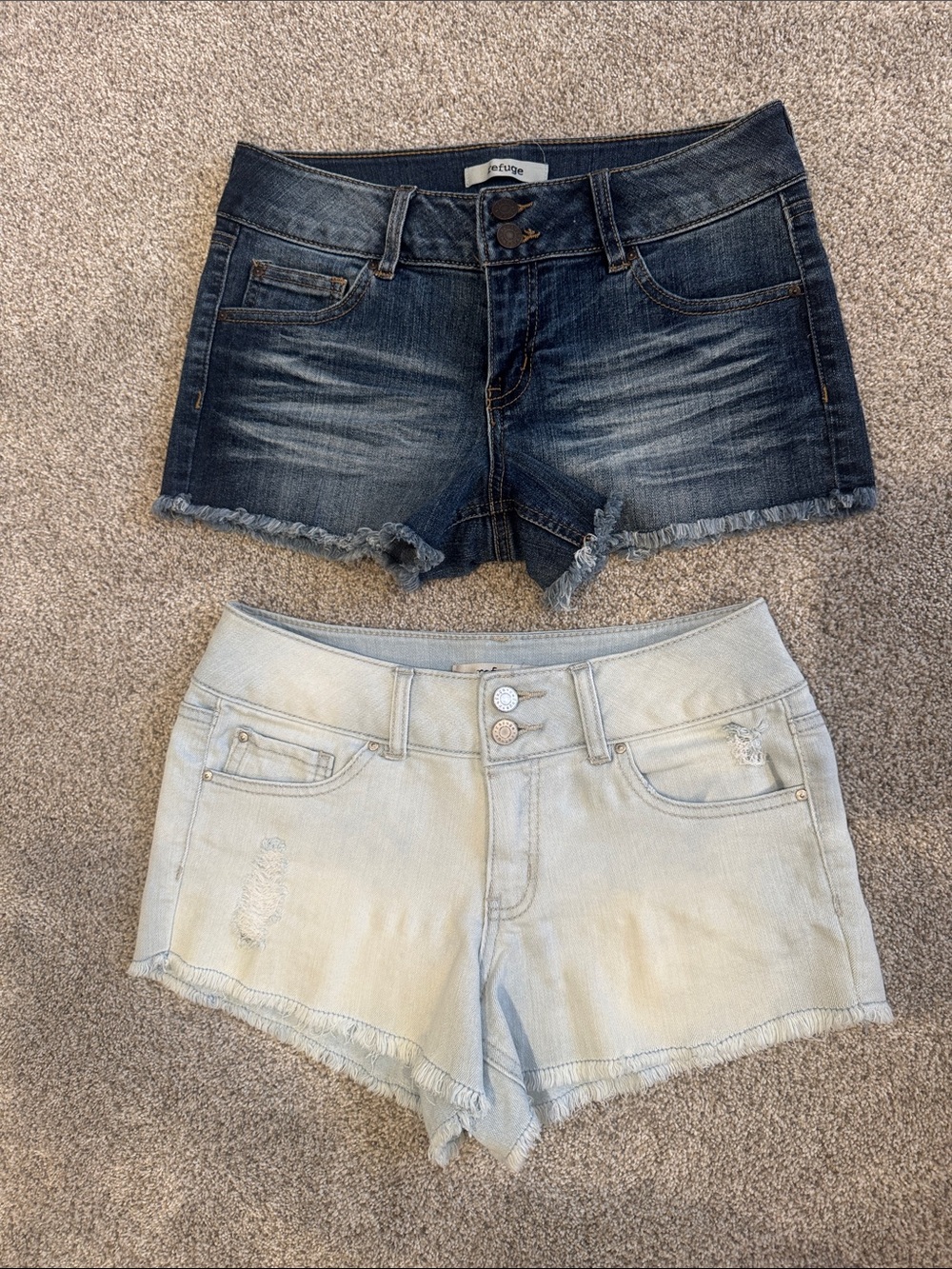 Refuge Shortie Jean Shorts - 2 Pairs